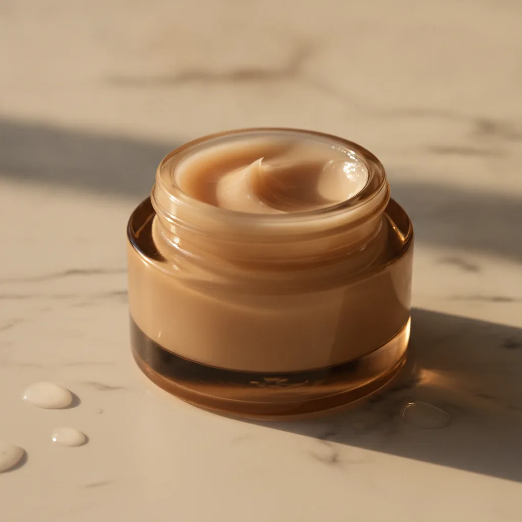 Ceramide balm texture on marble